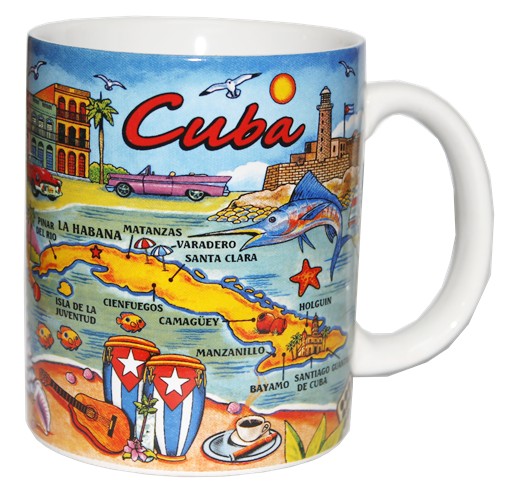 Cuba Map Mug